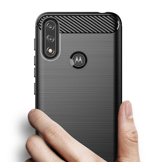 Tok a Motorola Moto E7i Power / E7 Power készülékhez, Techsuit, karbon, fekete