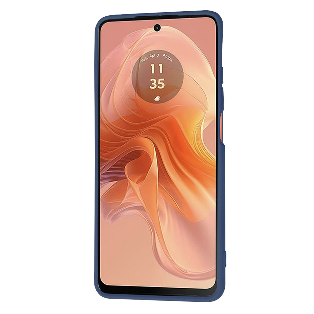 Tok Motorola Moto G04s / E14 / G04 készülékhez, Techsuit, SoftFlex, Tengerészkék