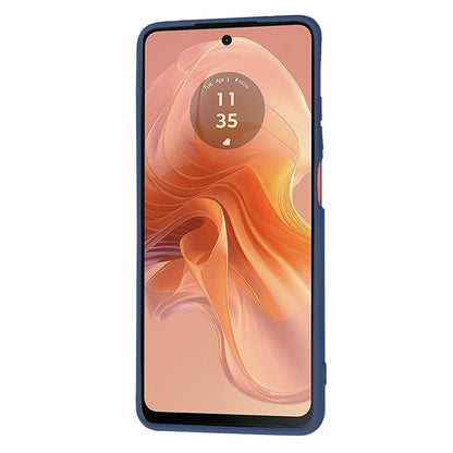 Tok Motorola Moto G04s / E14 / G04 készülékhez, Techsuit, SoftFlex, Tengerészkék