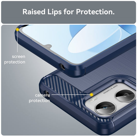 Tok Motorola Moto G06 Power / G06 készülékhez, Techsuit, szénszálas, kék