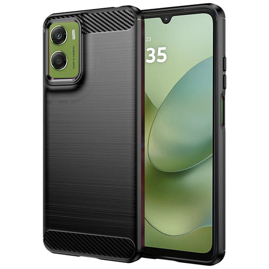 Tok Motorola Moto G06 Power / G06 készülékhez, Techsuit, Szénszálas, Fekete