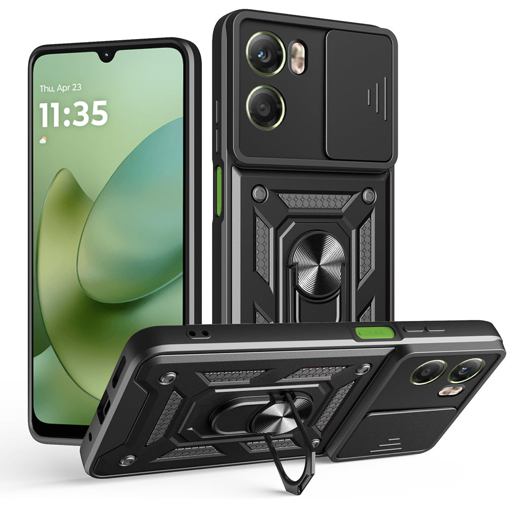 Tok Motorola Moto G06-hoz, Techsuit, CamShield, Fekete