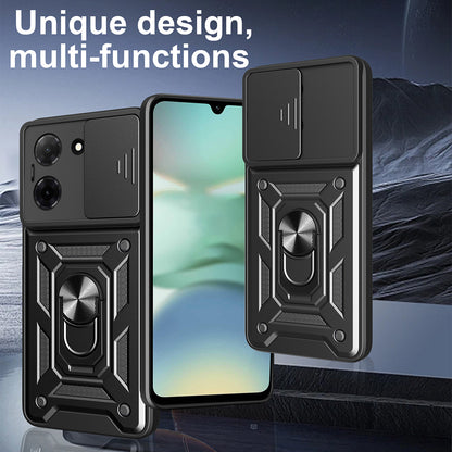 Tok Motorola Moto G06-hoz, Techsuit, CamShield, Fekete