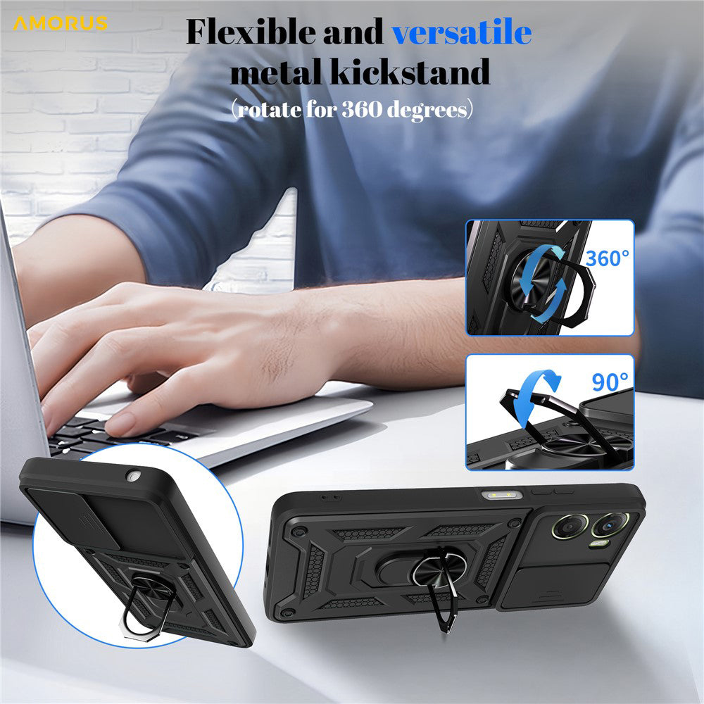 Tok Motorola Moto G06-hoz, Techsuit, CamShield, Arany Rózsaszín