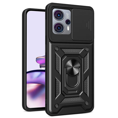 Tok Motorola Moto G13 / G23 / G53-hoz, Techsuit, CamShield, Fekete