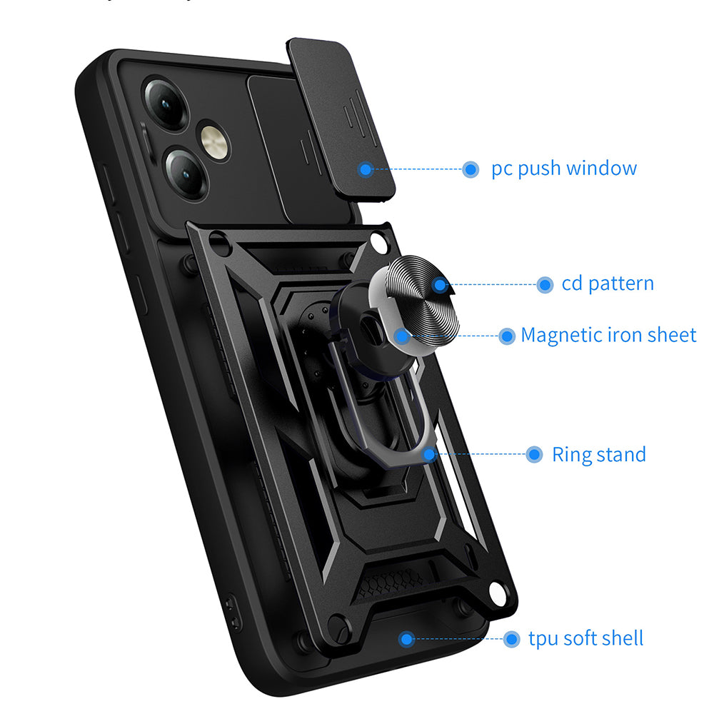 Tok a Motorola Moto G14-hez, Techsuit, CamShield, Kék