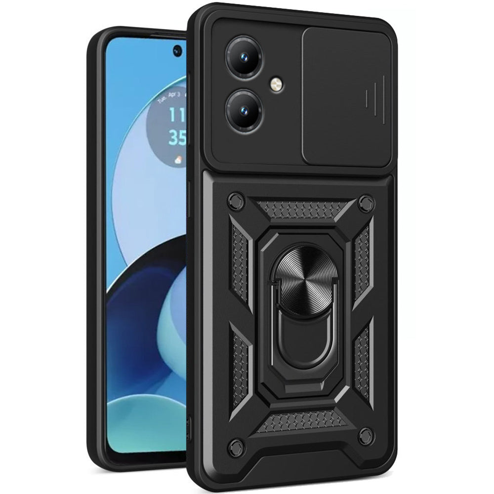 Tok a Motorola Moto G14-hez, Techsuit, CamShield, Fekete