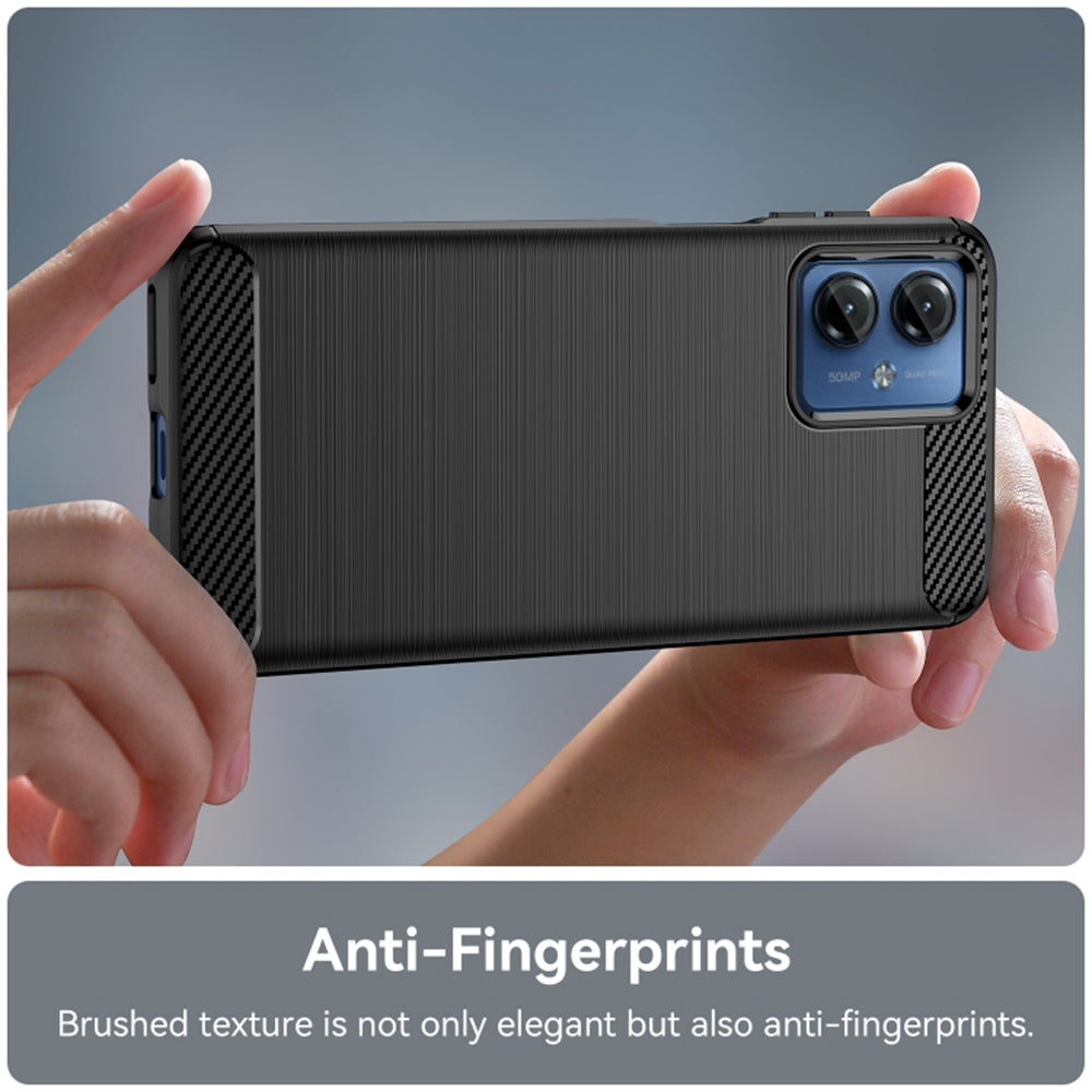 Tok a Motorola Moto G14-hez, Techsuit, karbon, fekete