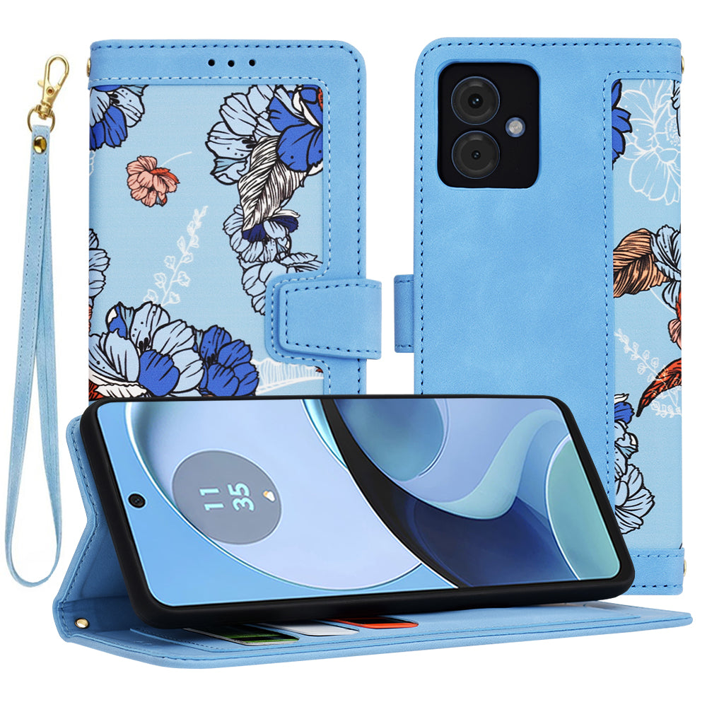 Tok a Motorola Moto G14-hez, Techsuit, FlipCraft, Kék