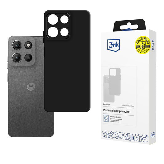 Tok Motorola Moto G15 / G15 Power készülékhez, 3MK, matt fekete