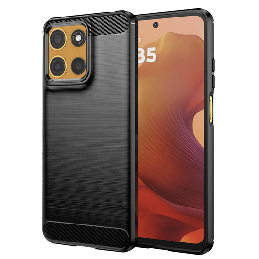 Tok a Motorola Moto G15 / G15 Power készülékhez, Techsuit, karbon, fekete