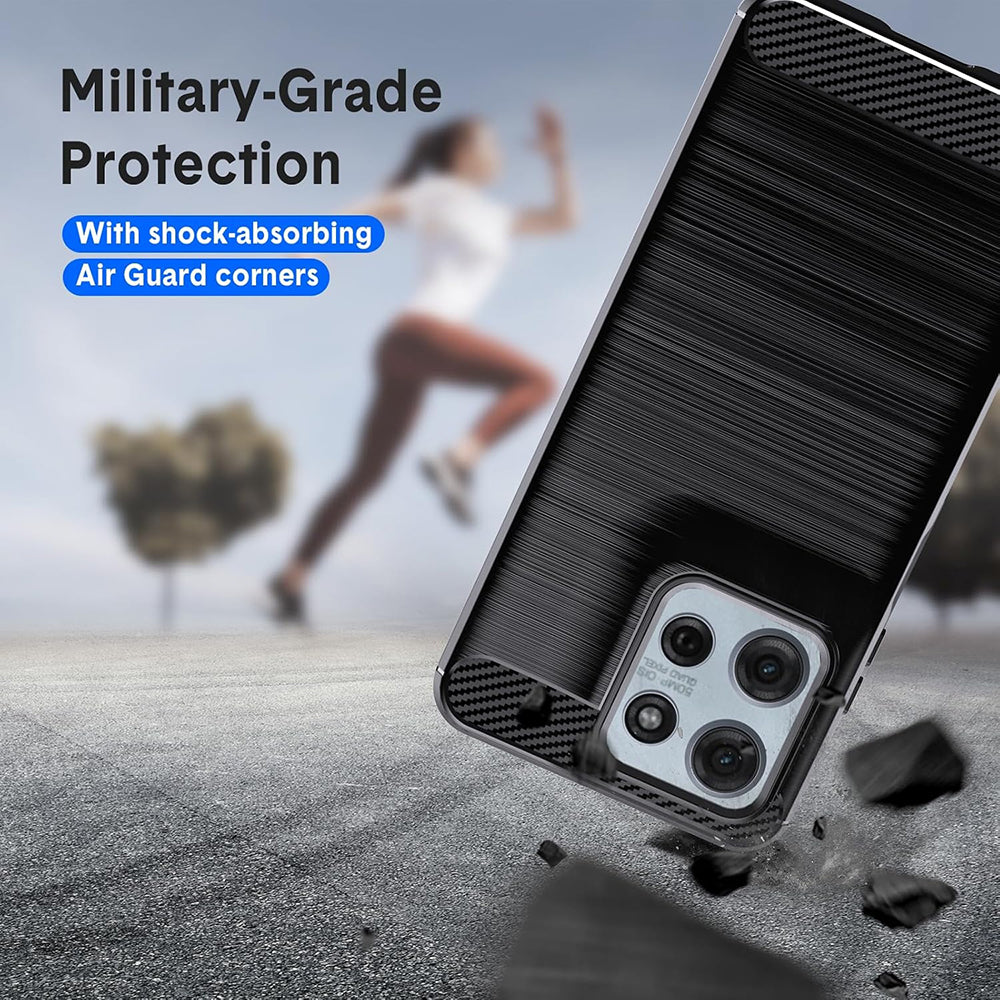 Case for Motorola Moto G15 / G15 Power, Techsuit, Carbon, Black