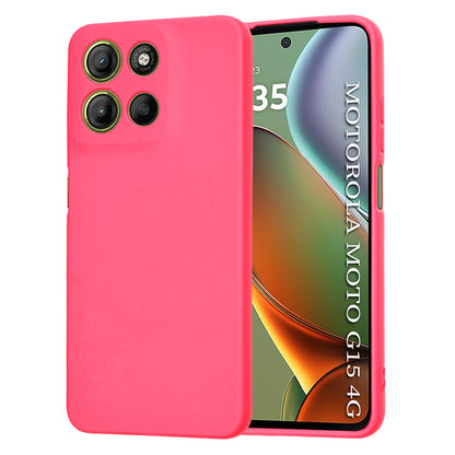 Case for Motorola Moto G15 / G15 Power, Techsuit, SoftFlex, Dark Pink