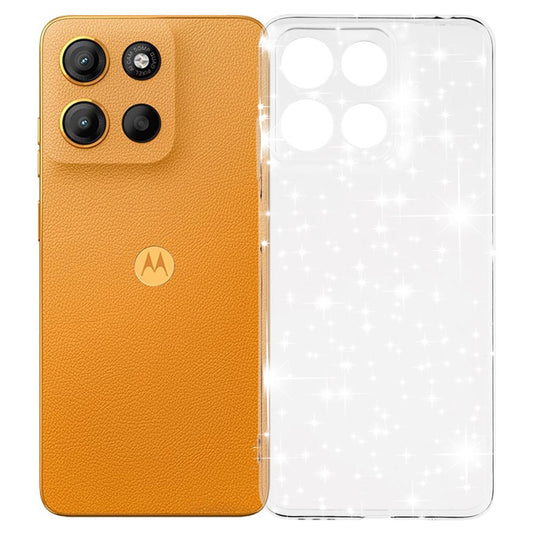 Tok a Motorola Moto G15 / G15 Power készülékhez, Techsuit, SparkleSkin, Átlátszó