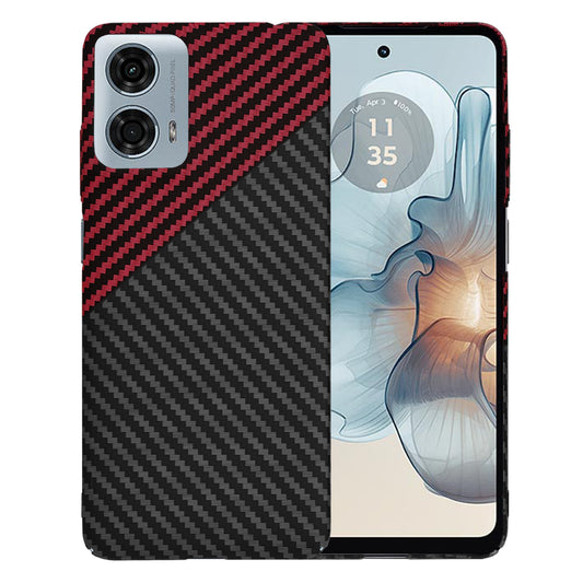 Tok a Motorola Moto G24 Power készülékhez, Techsuit, Carbonite FiberShell, Fekete Piros