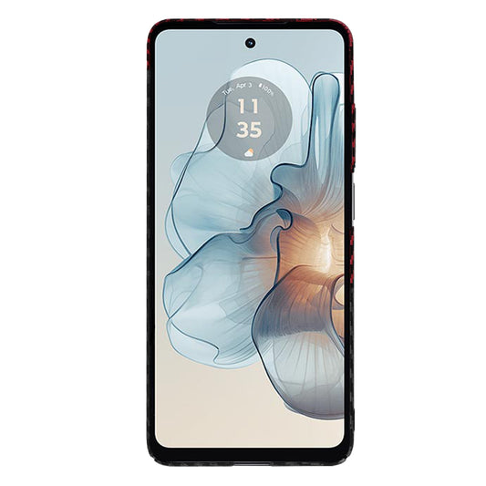 Tok a Motorola Moto G24 Power készülékhez, Techsuit, Carbonite FiberShell, Fekete Piros