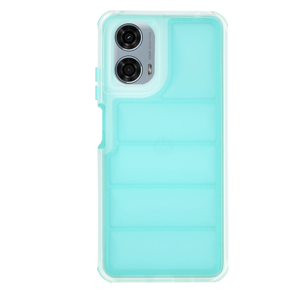 Case for Motorola Moto G24 Power, Techsuit, Wave Shield, Turquoise