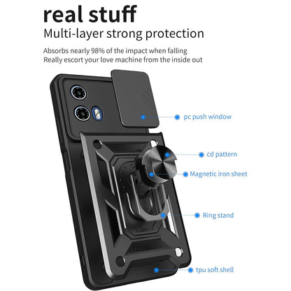 Tok Motorola Moto G31 / G41-hez, Techsuit, CamShield, Fekete