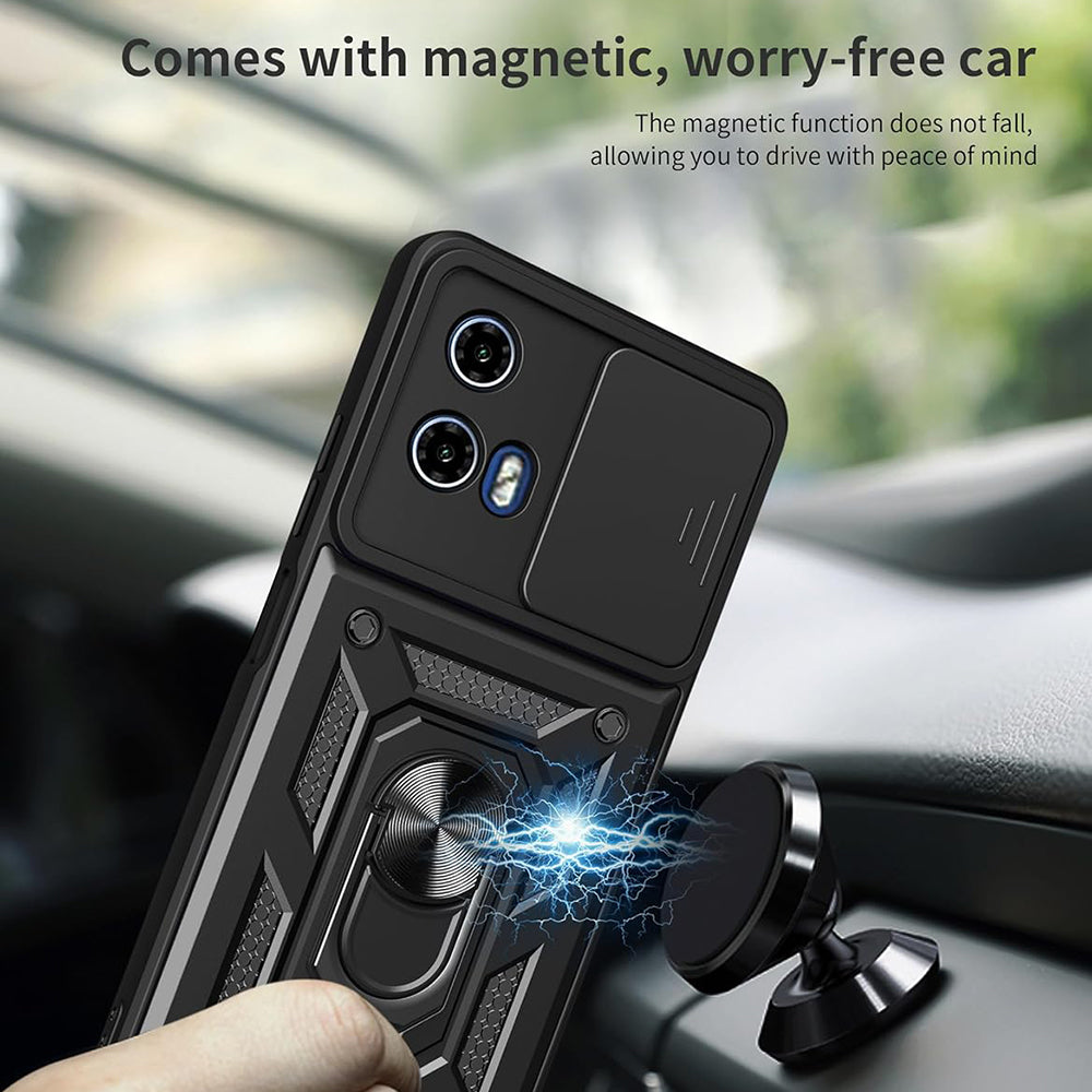Tok Motorola Moto G31 / G41-hez, Techsuit, CamShield, Fekete