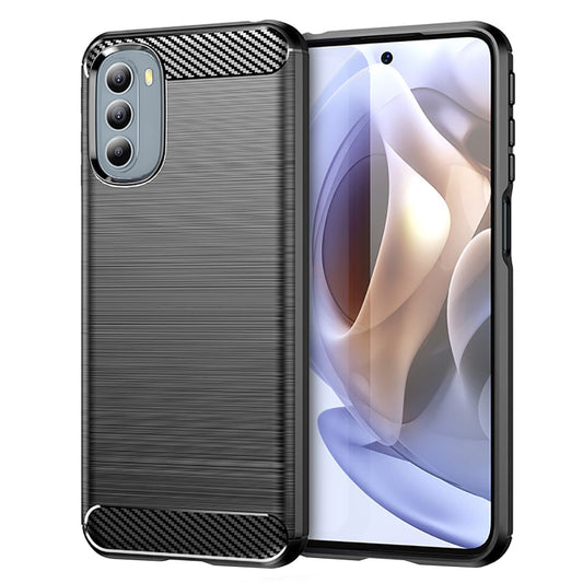 Tok Motorola Moto G31 / G41-hez, Techsuit, Karbon, Fekete