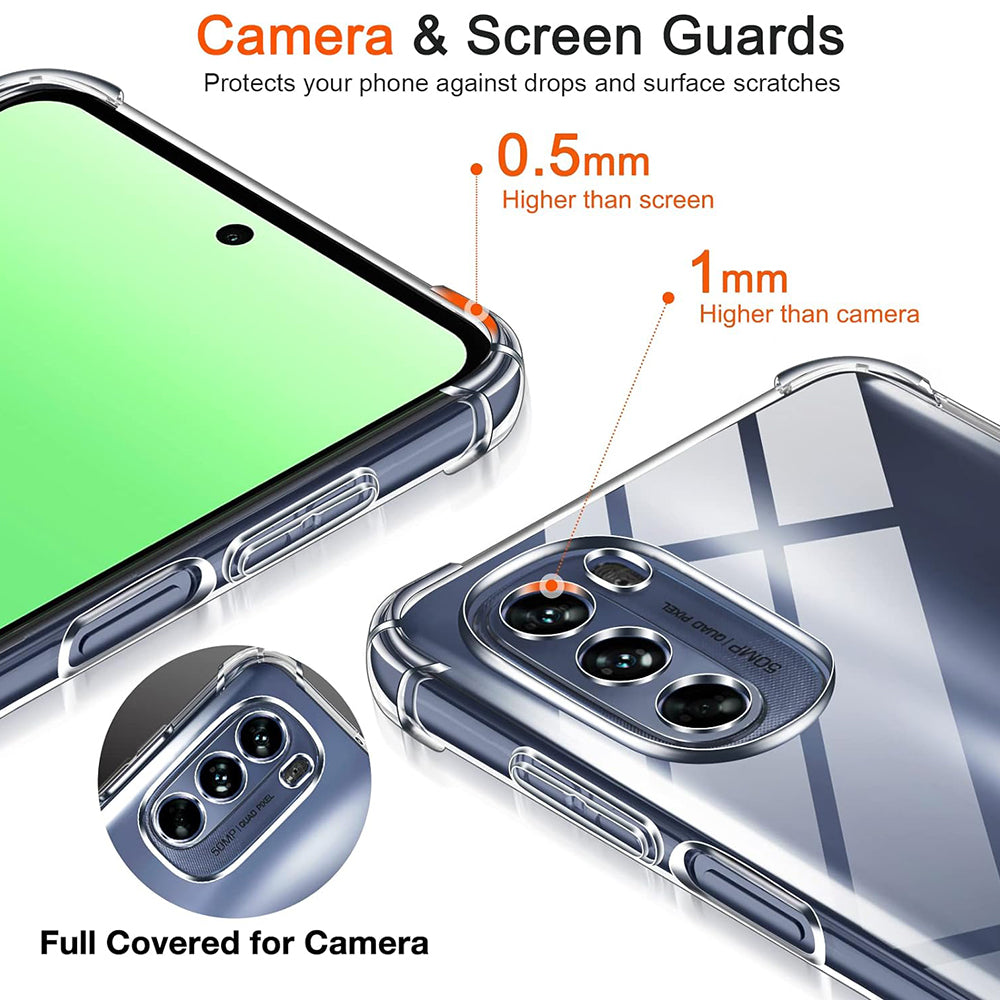 Case for Motorola Moto G31 / G41, Techsuit, Shockproof Clear, Transparent