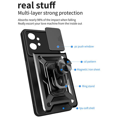 Tok Motorola Moto G32-hez, Techsuit, CamShield, Fekete