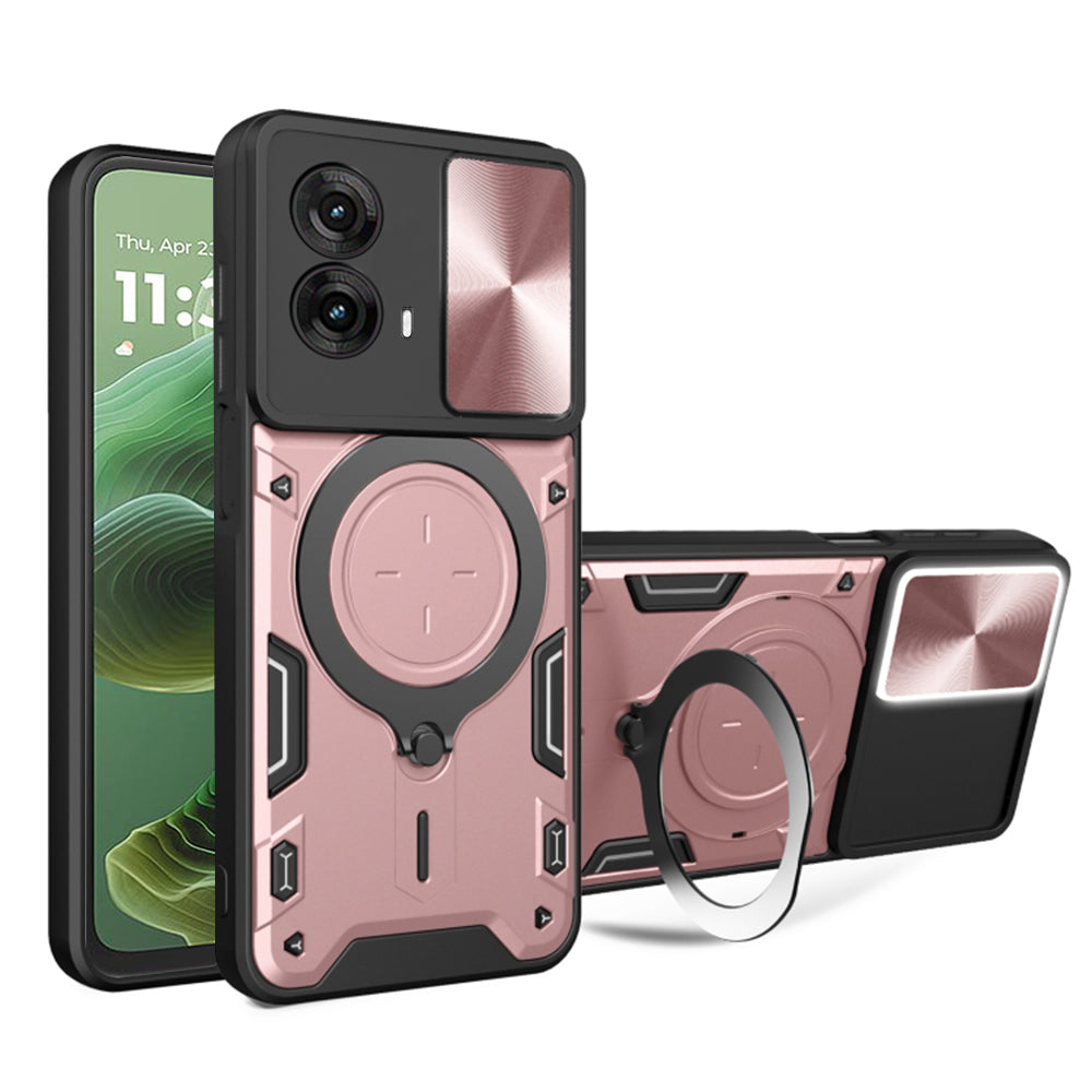 Tok a Motorola Moto G35-hez, Techsuit, CamGuard Pro, Rózsaarany