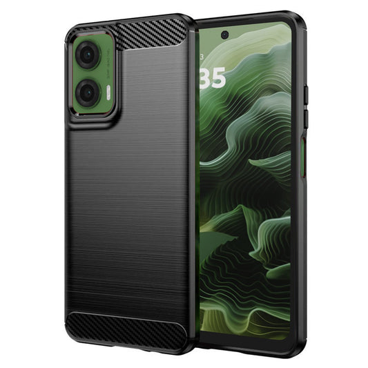 Tok Motorola Moto G35-hez, Techsuit, karbon, fekete