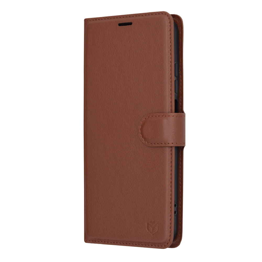 Tok Motorola Moto G45 / G34 készülékhez, Techsuit, Leather Folio, Barna