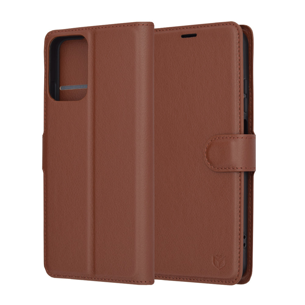 Tok Motorola Moto G45 / G34 készülékhez, Techsuit, Leather Folio, Barna