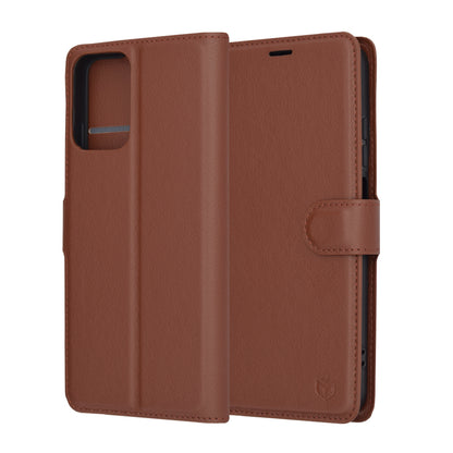 Tok Motorola Moto G45 / G34 készülékhez, Techsuit, Leather Folio, Barna
