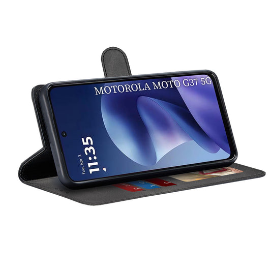 Tok Motorola Moto G47 / G37 Power / G37 készülékhez, Techsuit, Diary Book, Fekete
