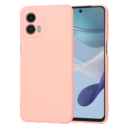 Tok a Motorola Moto G53-hoz, Techsuit, SoftFlex, Világos rózsaszín