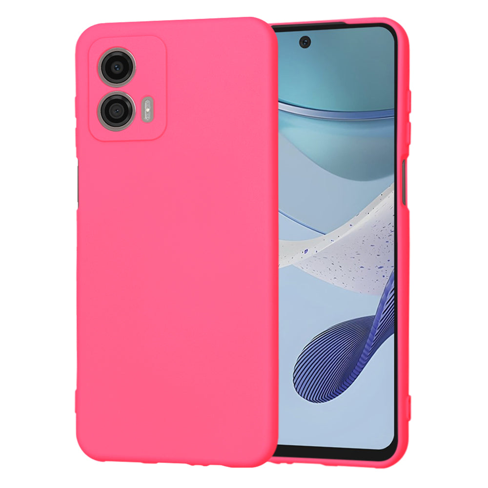 Tok a Motorola Moto G53-hoz, Techsuit, SoftFlex, Sötét rózsaszín