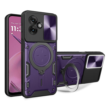 Case for Motorola Moto G55, Techsuit, CamGuard Pro, Purple