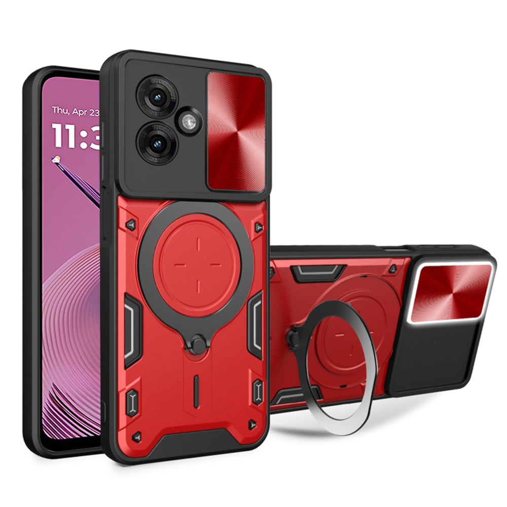 Tok Motorola Moto G55-hez, Techsuit, CamGuard Pro, Piros