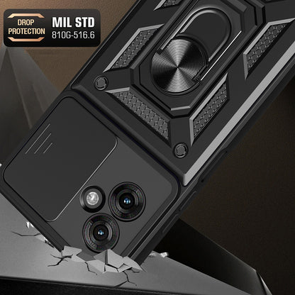 Tok Motorola Moto G55-hez, Techsuit, CamShield, Kék
