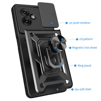 Tok Motorola Moto G55-hez, Techsuit, CamShield, Zöld