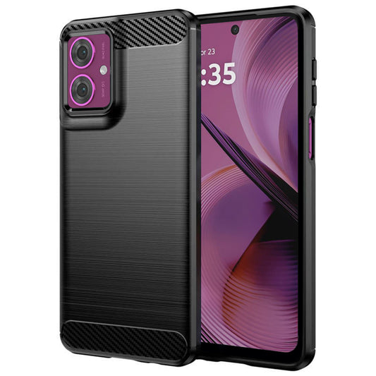 Tok a Motorola Moto G55-hez, Techsuit, karbon, fekete