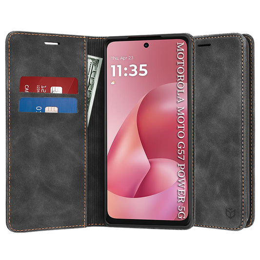 Tok Motorola Moto G67 Power / G57 Power készülékhez, Techsuit, Confy, Fekete