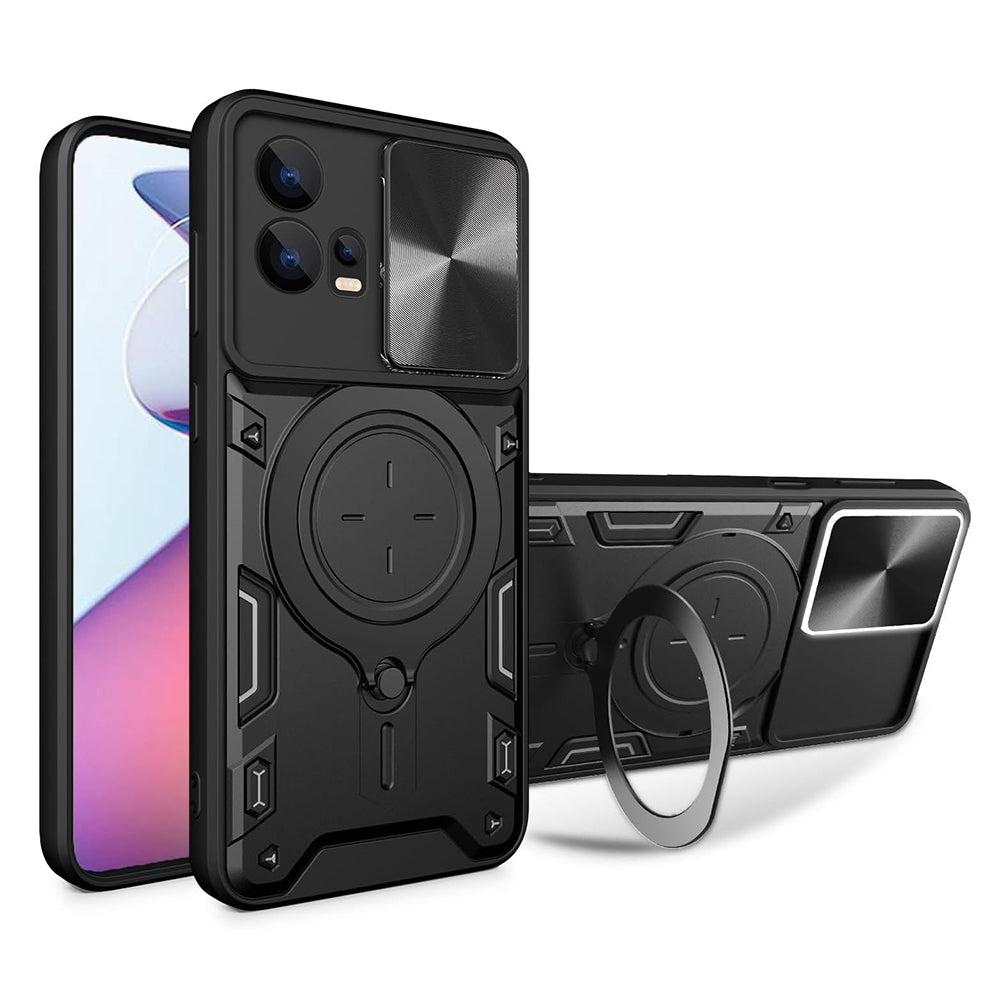 Tok Motorola Moto G72-hez, Techsuit, CamGuard Pro, Fekete