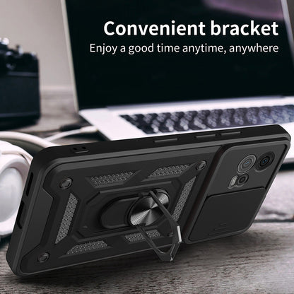 Case for Motorola Moto G72, Techsuit, CamShield, Black