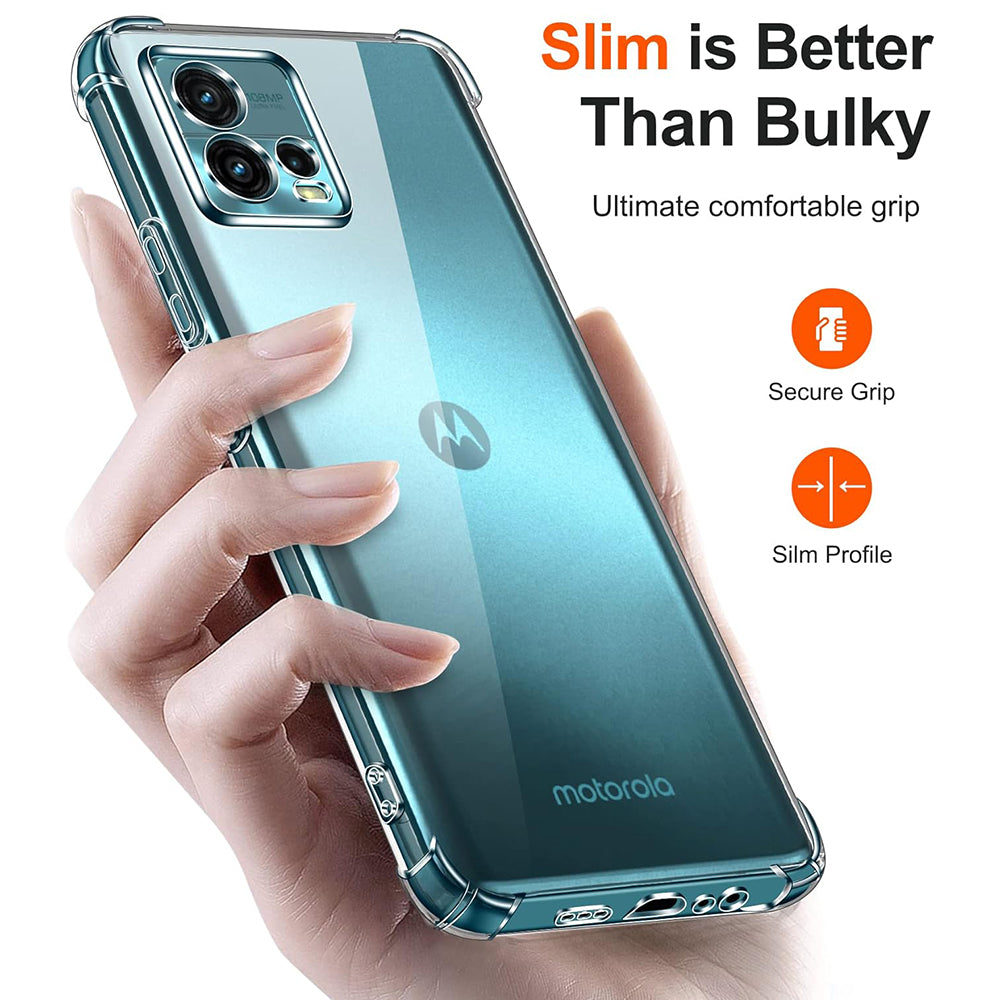 Tok a Motorola Moto G72-hez, Techsuit, Ütésálló Átlátszó, Átlátszó