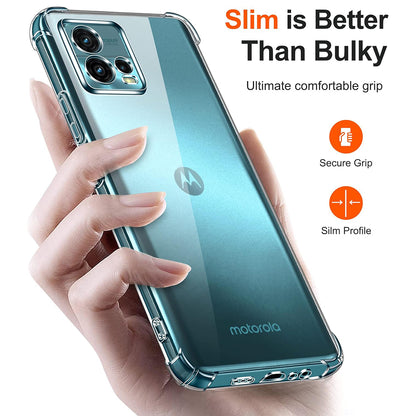 Tok a Motorola Moto G72-hez, Techsuit, Ütésálló Átlátszó, Átlátszó