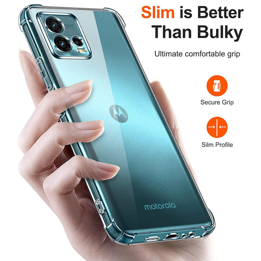 Tok a Motorola Moto G72-hez, Techsuit, Ütésálló Átlátszó, Átlátszó