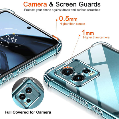 Tok a Motorola Moto G72-hez, Techsuit, Ütésálló Átlátszó, Átlátszó