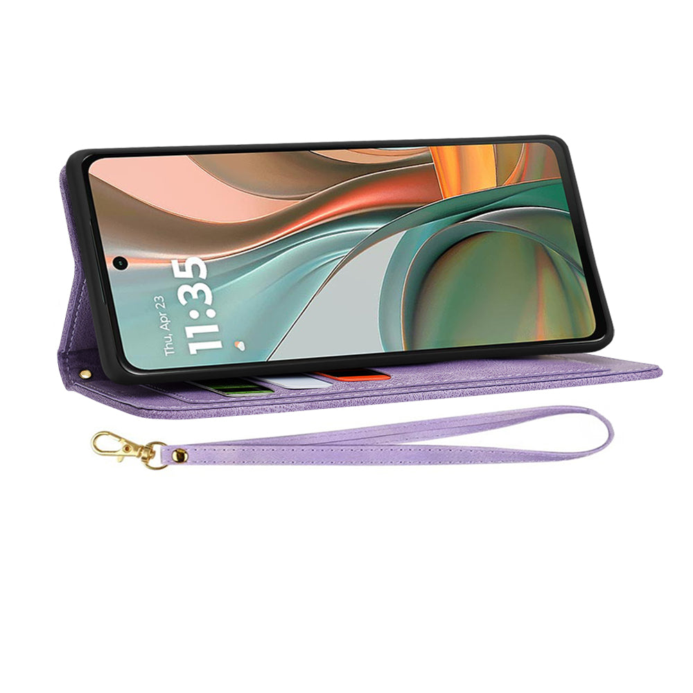 Tok a Motorola Moto G75-hez, Techsuit, FlipCraft, Lila