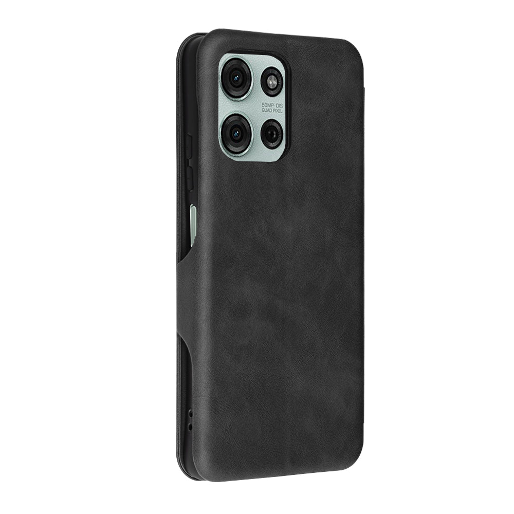 Tok a Motorola Moto G75-hez, Techsuit, Safe Wallet Plus, Fekete