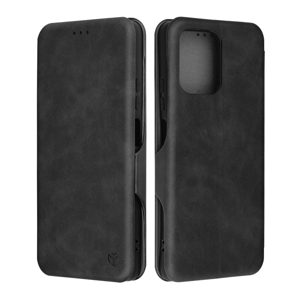 Tok a Motorola Moto G75-hez, Techsuit, Safe Wallet Plus, Fekete