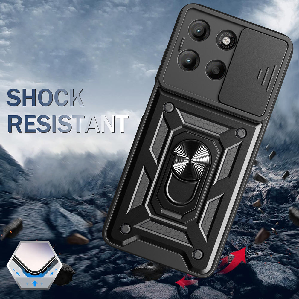 Tok Motorola Moto G77 / G67 készülékhez, Techsuit, CamShield, Kék